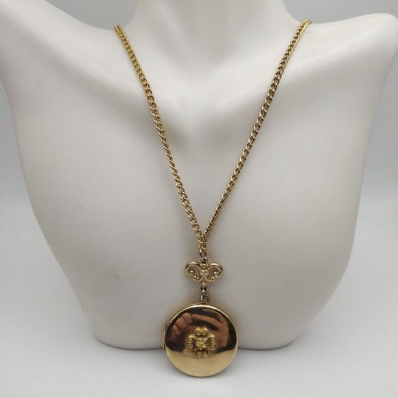 Antique gold filled amulet fleur de LIS necklace - Picture 1 of 3